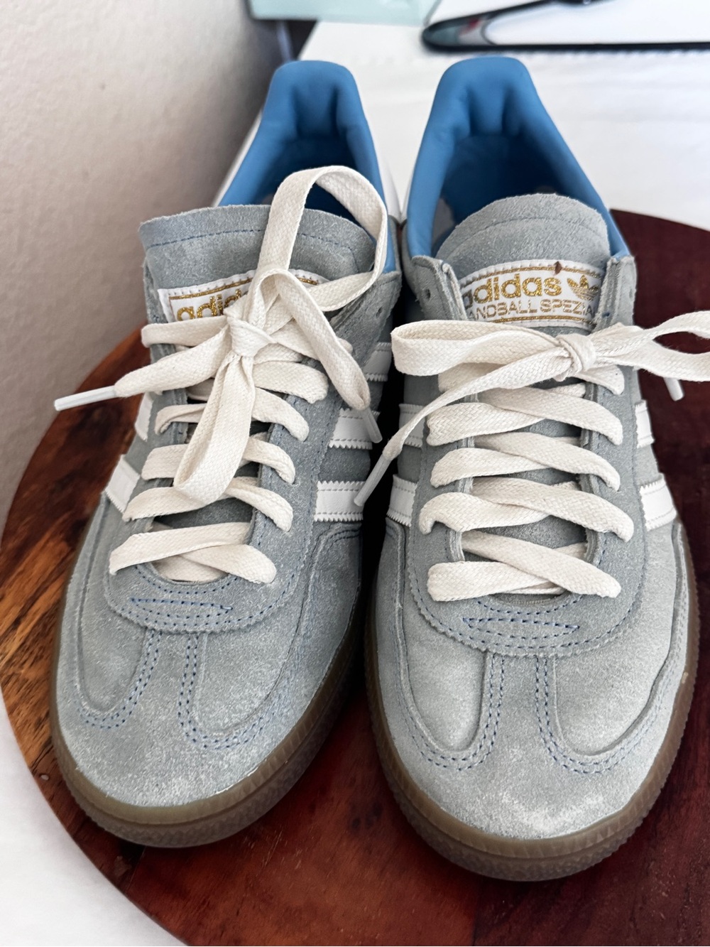 adidas Handball Spezial Suede Sneakers - Light Gray / White